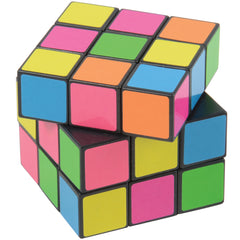 Neon Puzzle Cubes - 12 Count