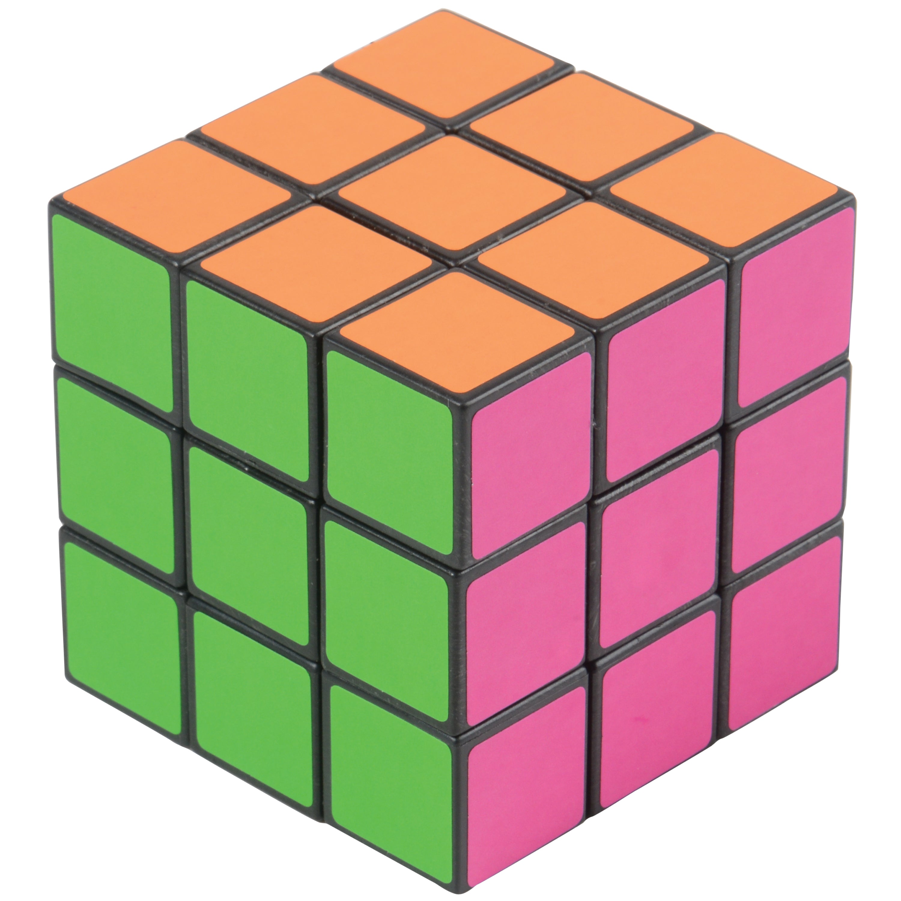 Neon Puzzle Cubes - 12 Count