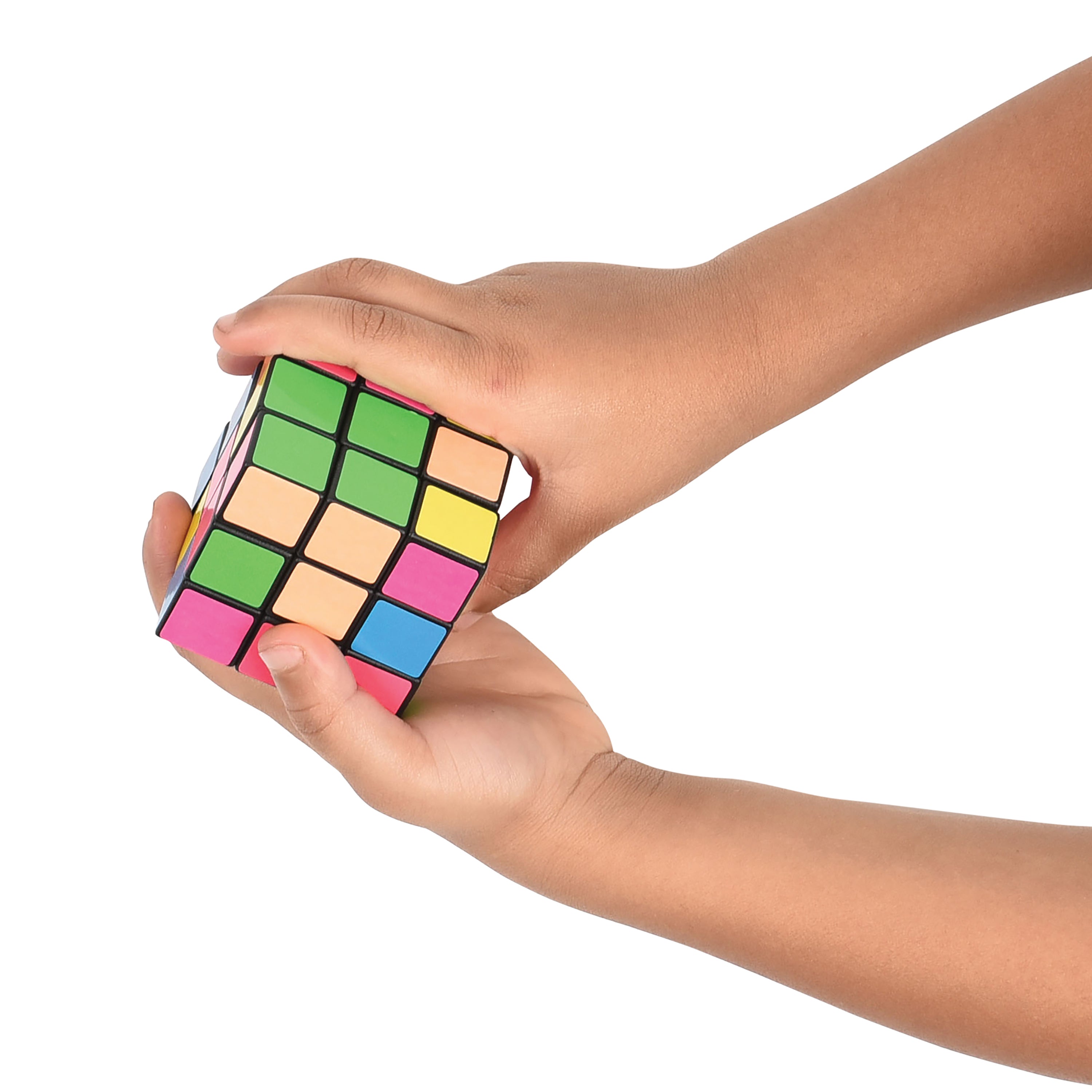 Neon Puzzle Cubes - 12 Count