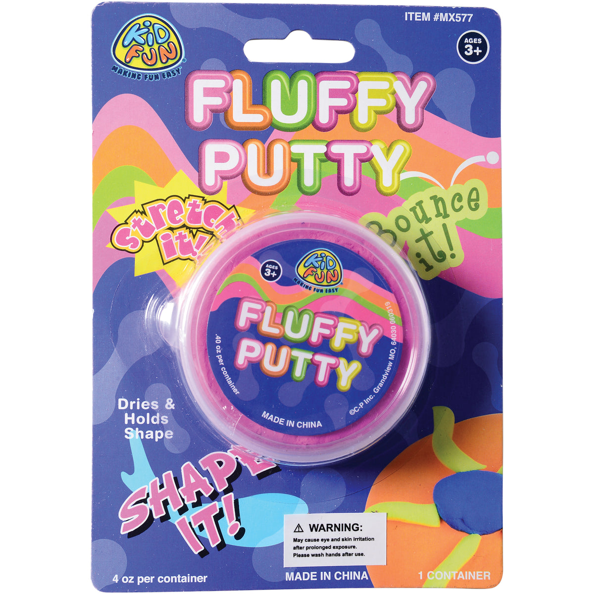 Fluffy Putty/12 Per Pk - 12 Count
