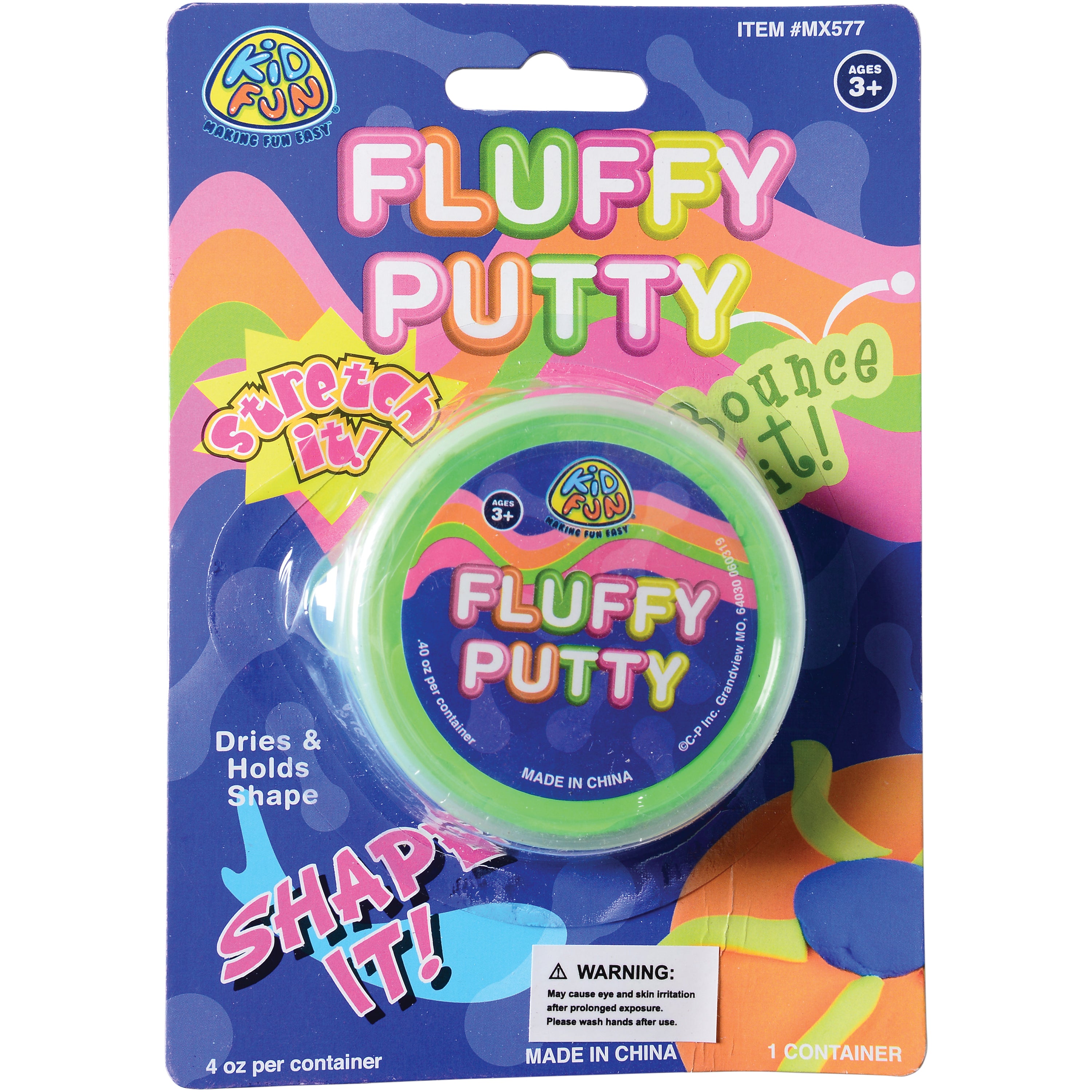 Fluffy Putty/12 Per Pk - 12 Count