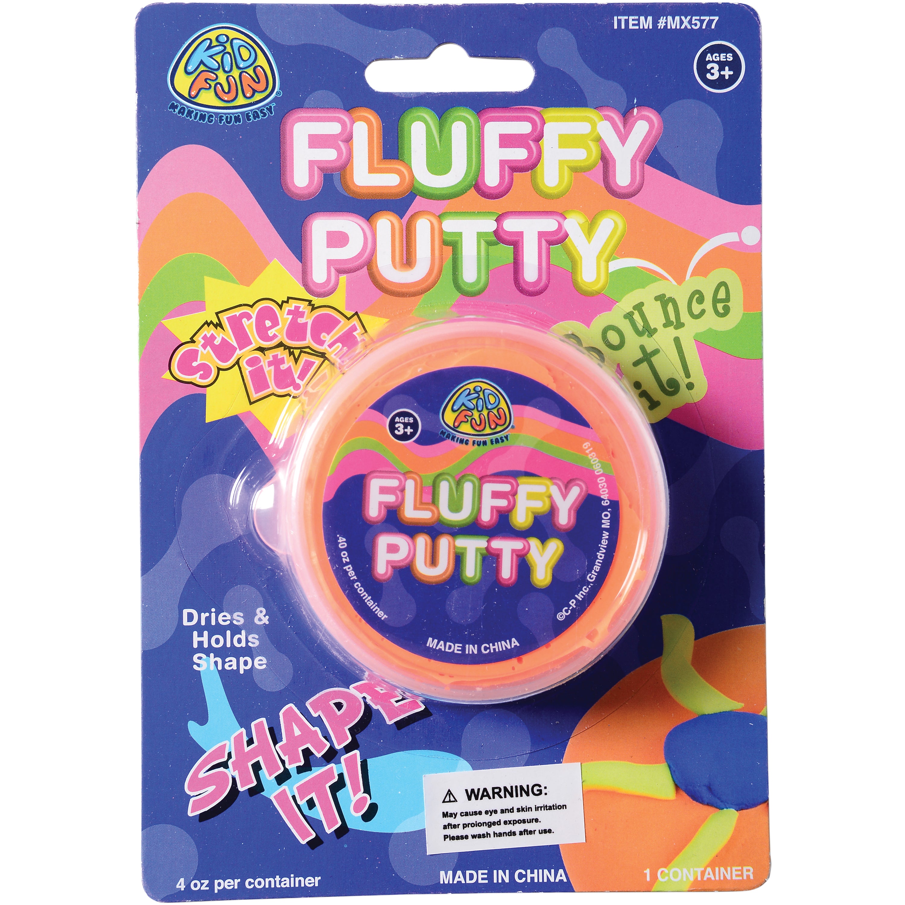 Fluffy Putty/12 Per Pk - 12 Count