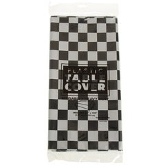 Plastic Table Cover/B&W Check - 1 Count