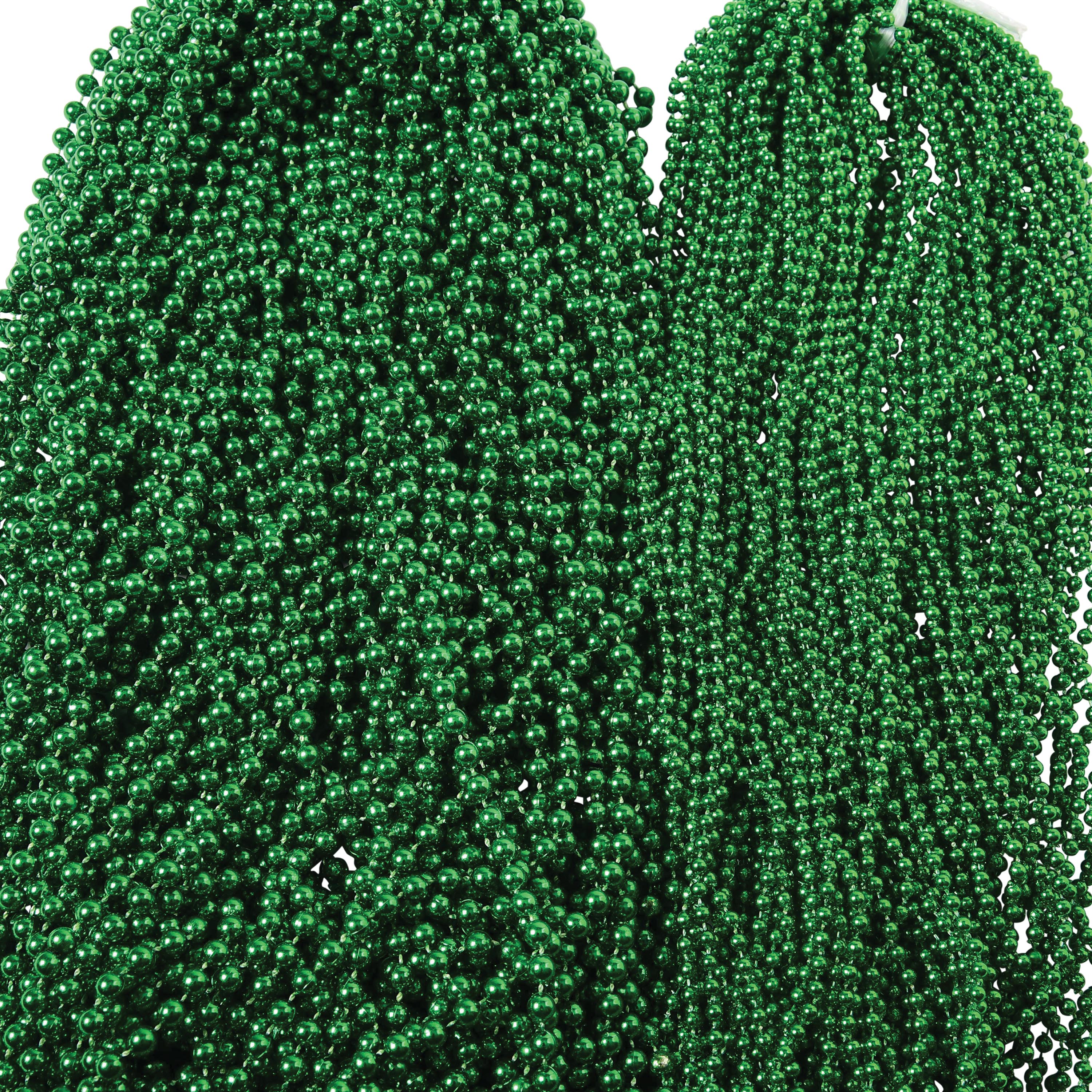 Mardi Gras Met Bead Necklaces/4Mm (Sold By Gross) - 144 Count