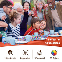 Orange Plastic Table Cover | Case of 48 - 54 In. x 108 In.