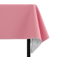 Pink Flannel Backed Plastic Table Cover 54 In. x 108 In. | Case of 36 - 54 In. x 108 In.