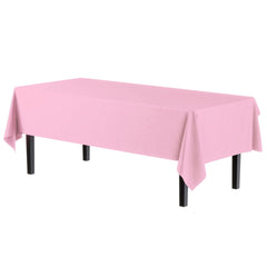 Pink Plastic Table Covers | 6 Pack - 54 In. x 108 In.
