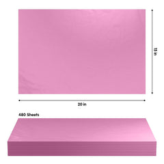 PINK TISSUE REAM 15"X 20"- 480 SHEETS