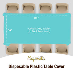Premium Aqua Blue Table Cover