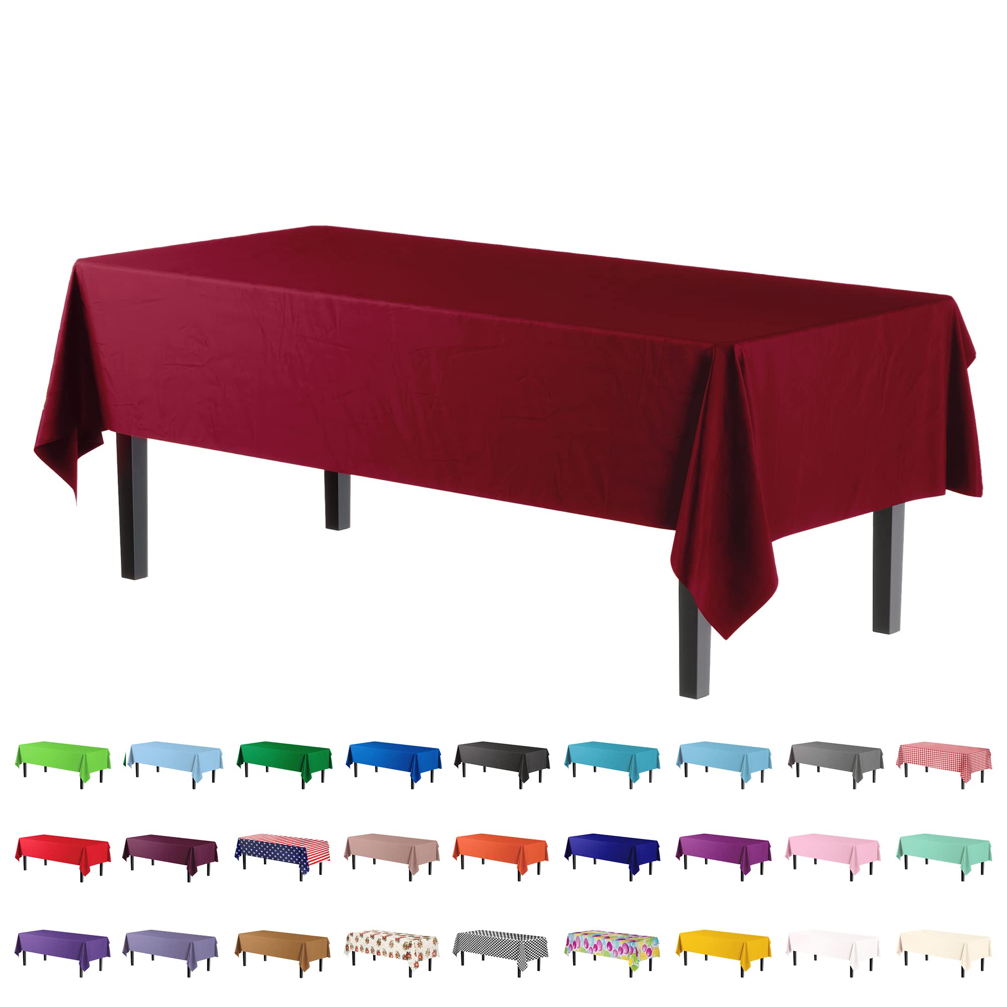 Premium Burgundy Table Cover