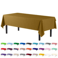Gold plastic Table Cover