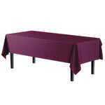 Premium Plum Plastic Table Cover - 54 In. x 108 In.