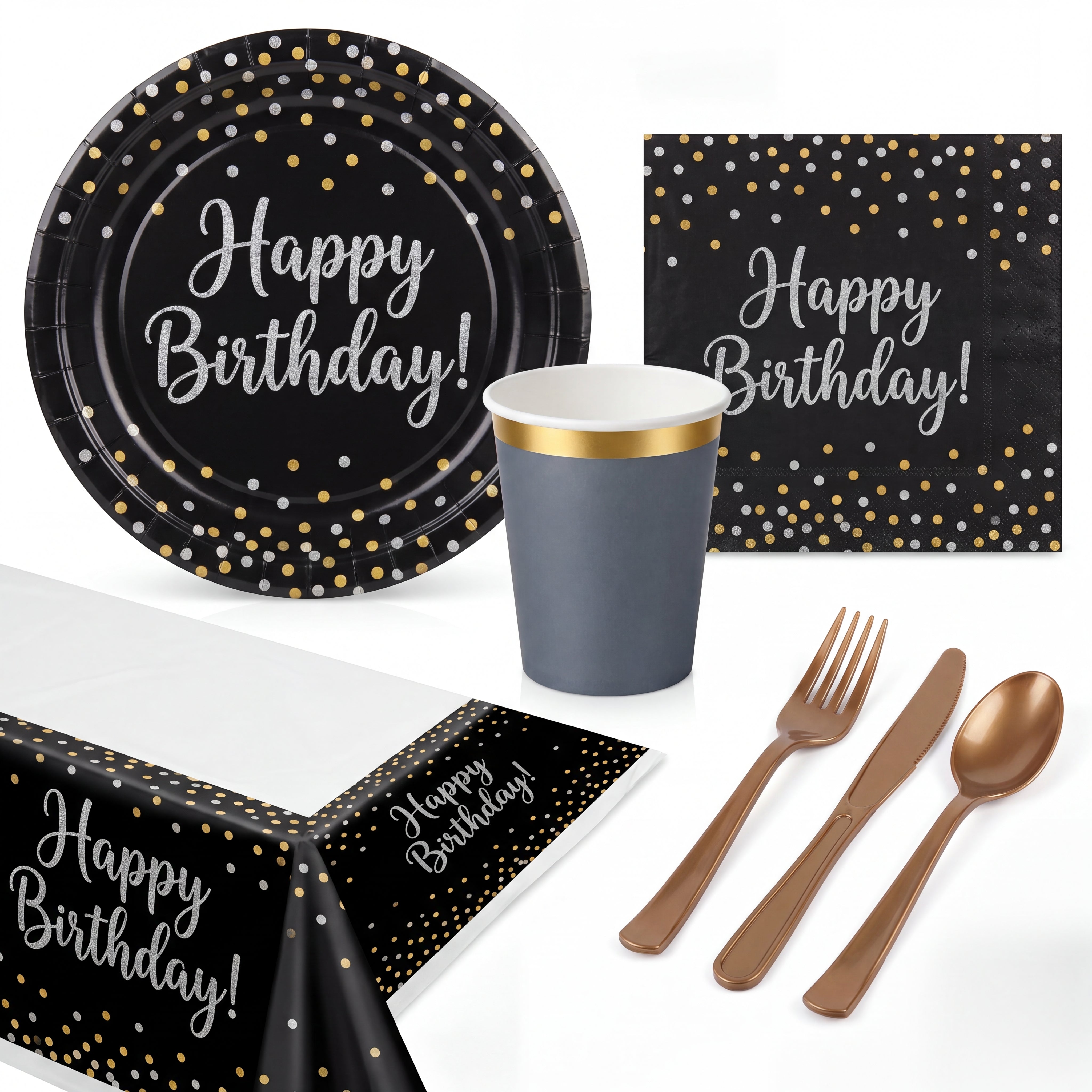 153 Pcs Birthday Elegance Party Kit | For 20 Guests