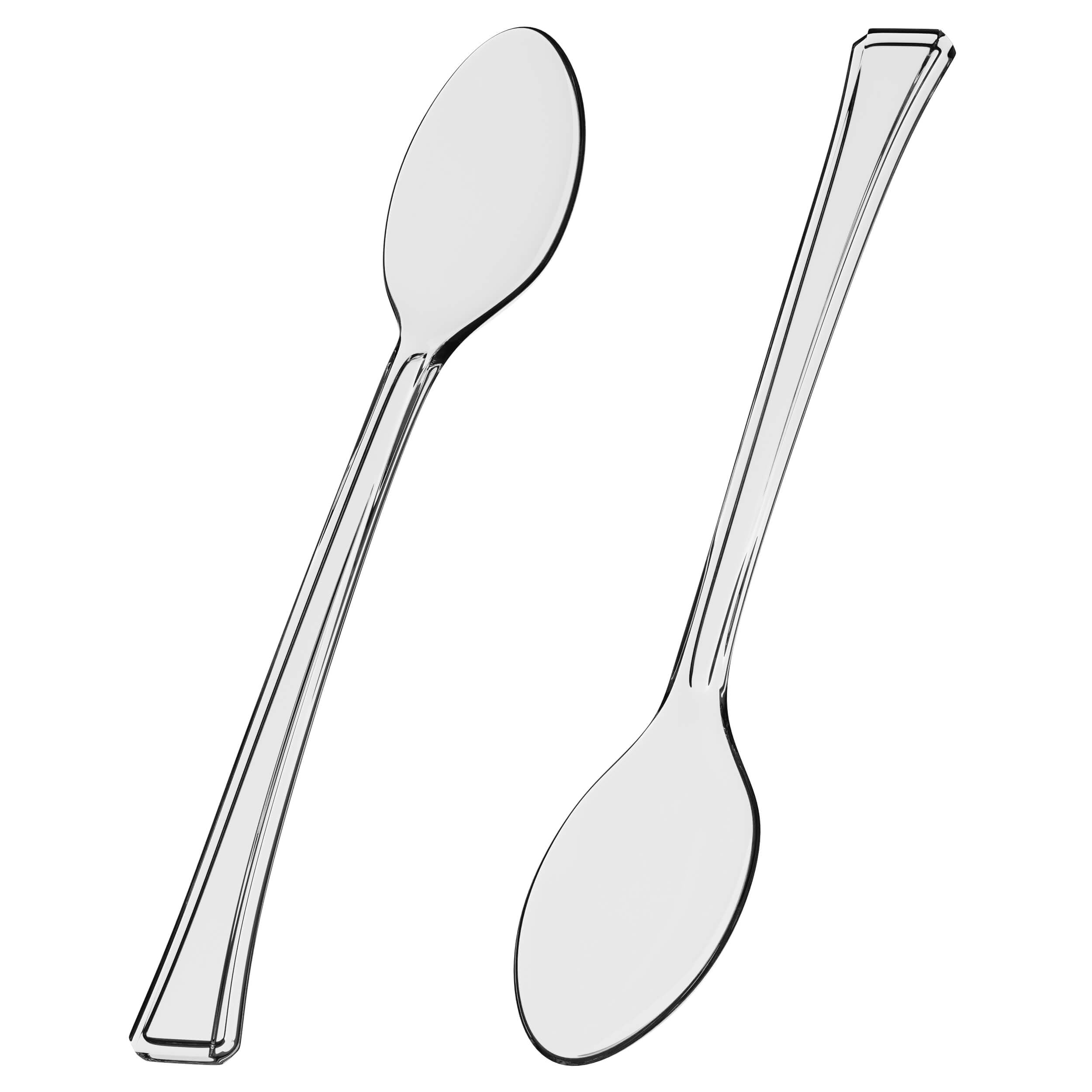 Exquisite Clear Plastic Tasting Spoons | 500 Count