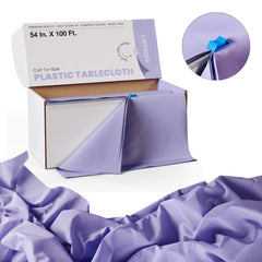54 in. x 100 Ft. Cut To Size Table Roll  | Lavender | Case of 6