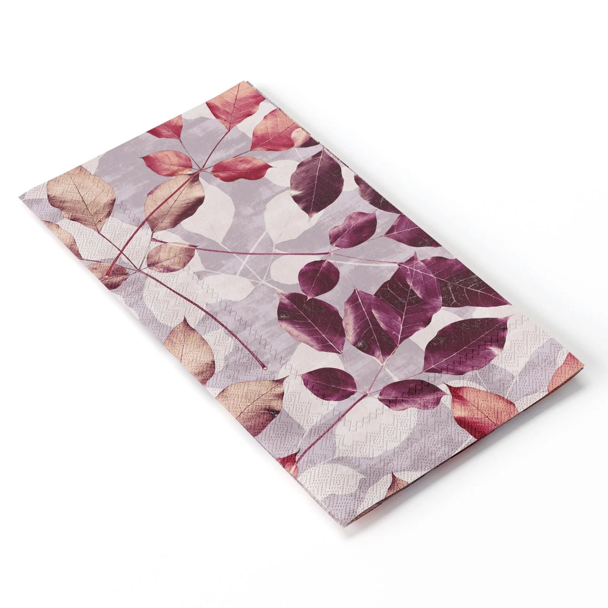 Rose Gold Leaf Print Luncheon Napkins - 7.9 In. X 4.3 In. | 720 Count