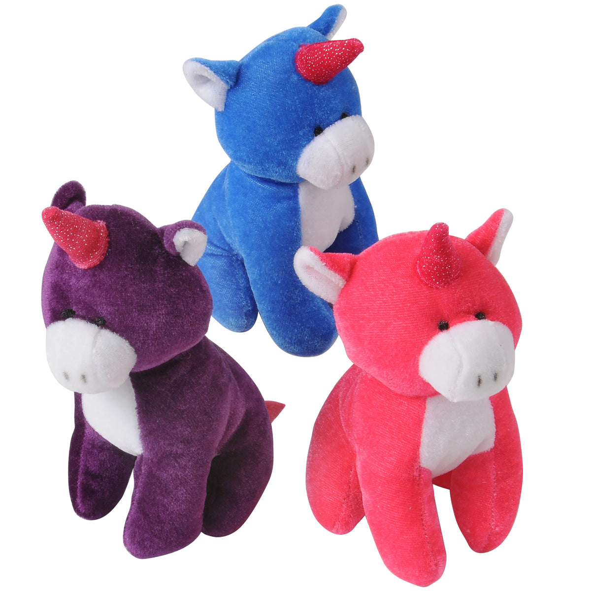Sitting Unicorn Plush - 12 Count