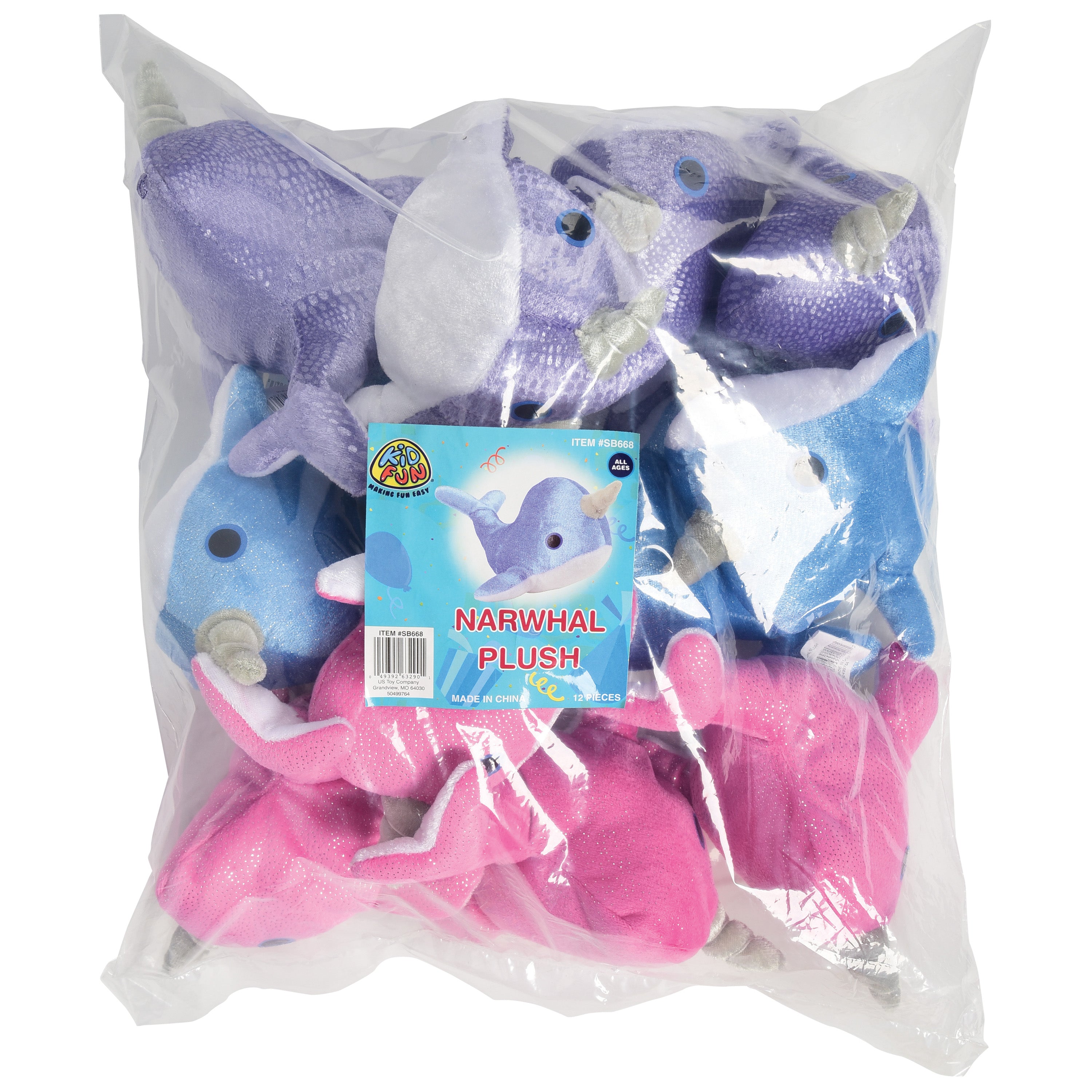 Narwhal Plush - 12 Count