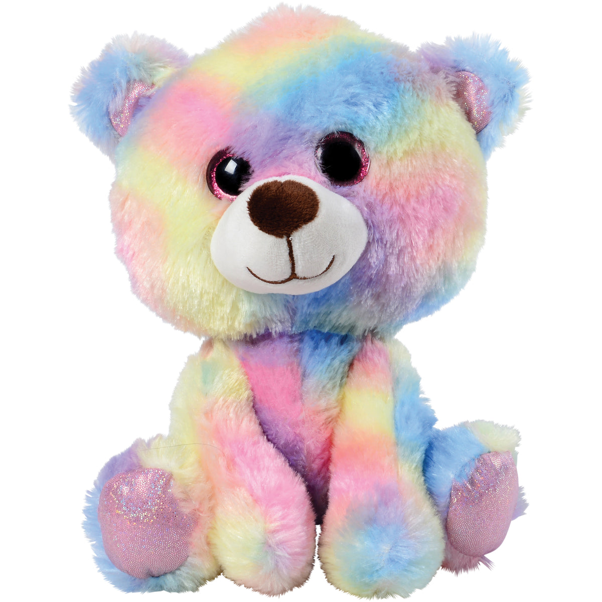 Rainbow Glitter Eyes Bear - 1 Count