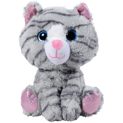 Glitter Eyes Striped Cat Plush - 1 Count