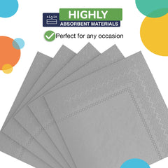 Silver Beverage Napkins | Case of 3600