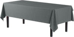 Premium Silver Plastic Table Cover - 54 In. x 108 In.