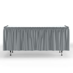 Silver Plastic Table Skirt | Case of 48