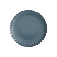 8.5 In. Scalloped Paper Plates - Slate Blue | 10 Count