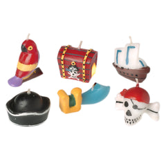 Pirate Birthday Candles/6 Piece Set - 24 Count