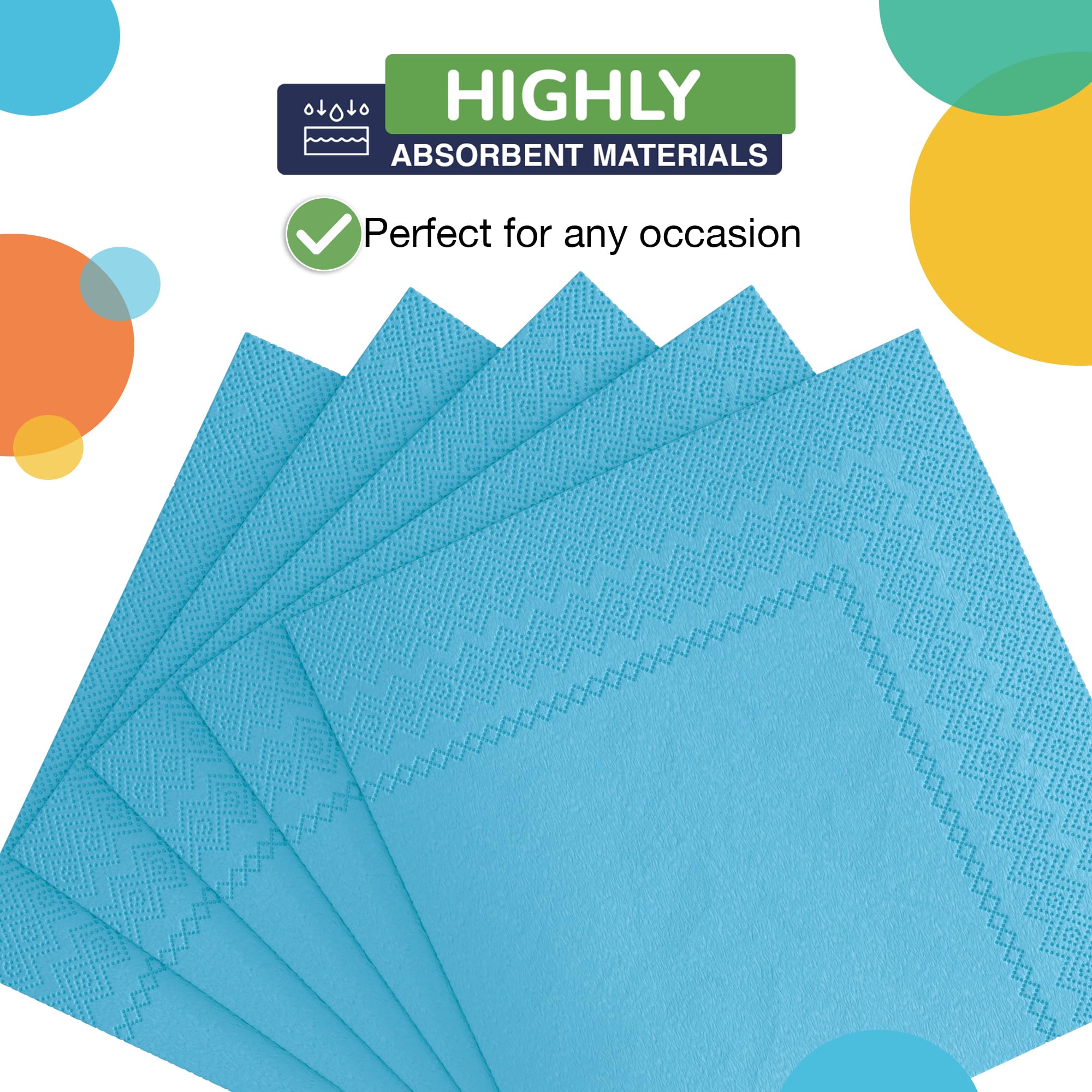 Turquoise Luncheon Napkins | 1800 Count