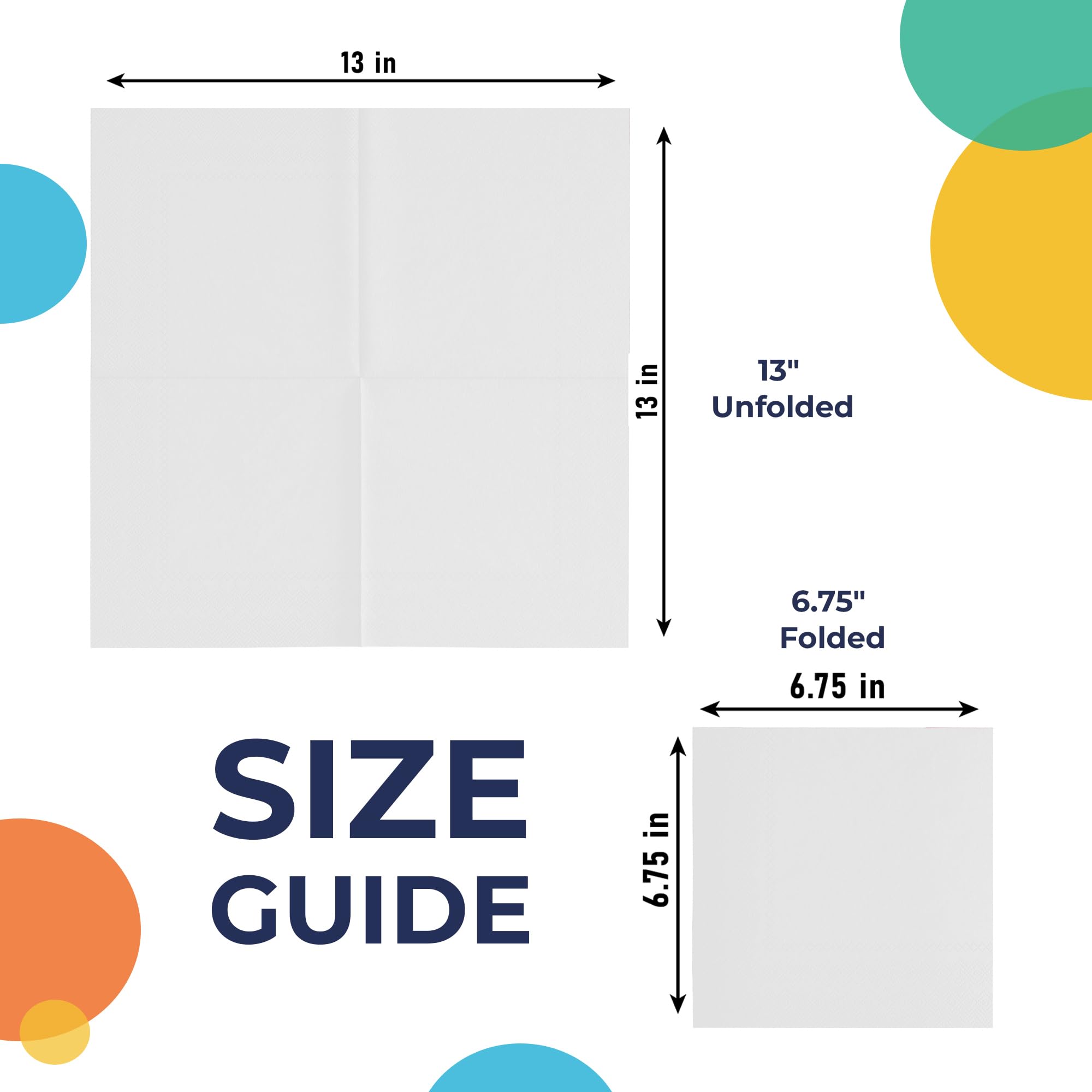 White Luncheon Napkins | Case of 3600