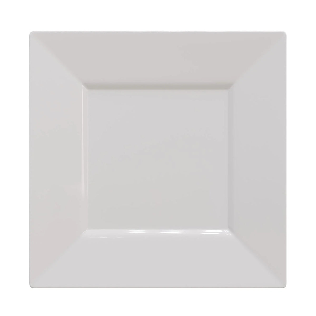 8 In. White Square Plates | 10 Count