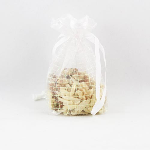 Iridescent White Organza Pouch (12)