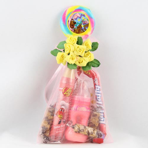 Pink Large Organza Pouch (6)