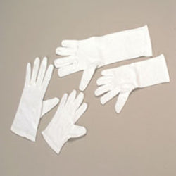 Elbow Length White Gloves - 2 Ct.