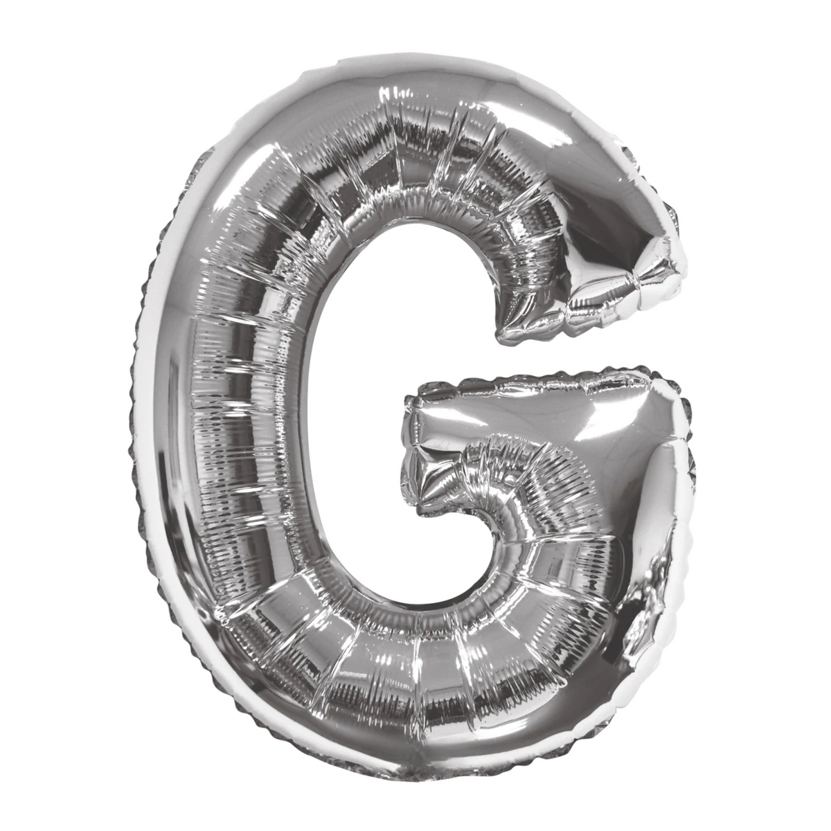 34" Letter G Silver Mylar Balloon